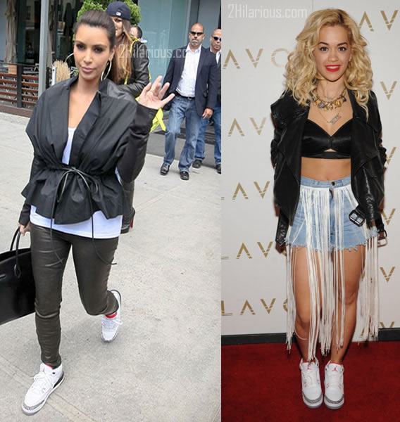 Quel style rétro Air Jordan préférez-vous entre Rita Ora et Kim Kardashian?