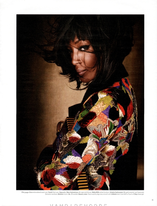 Naomi Campbell covers Vogue Magazine in Portugal