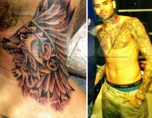 Chris Brown dévoile son nouveau tatoo