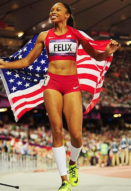 La sprinteuse Allyson Felix gagne une médaille d’or aux 200 m