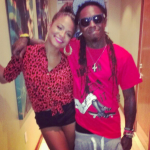 Christina Milian et Lil Wayne travaillent ensemble dans un studio 