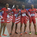 Justin Gatlin et sa clique son vices champions olympiques au 4 x 100 m hommes