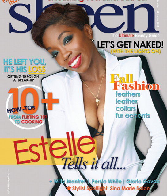 Estelle pose pour le magazine Sheen