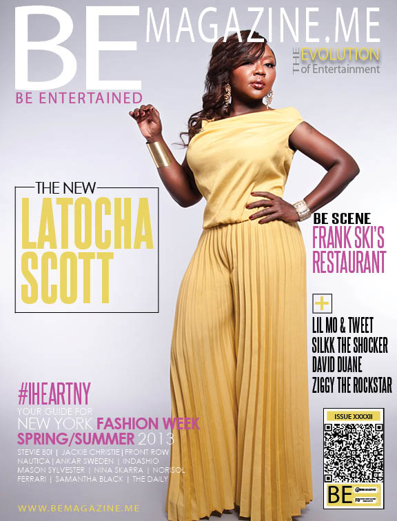 Latocha Scott fait la couverture de BE Magazine