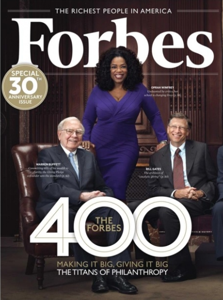 Oprah Winfrey fait la couverture du Magazine Forbes