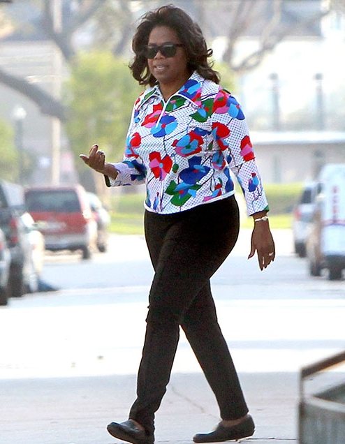 Oprah Winfrey se rend au tournage de “The Butler”
