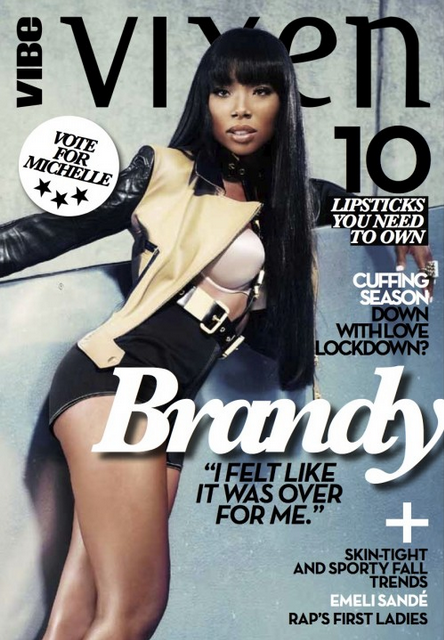 Brandy fait la une du Magazine “Vibe Vixen”