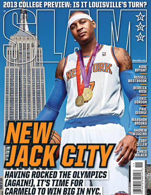 Carmelo Anthony fait la couverture du magazine SLAM