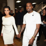 Kanye West et Kim Kardashian tout en blanc
