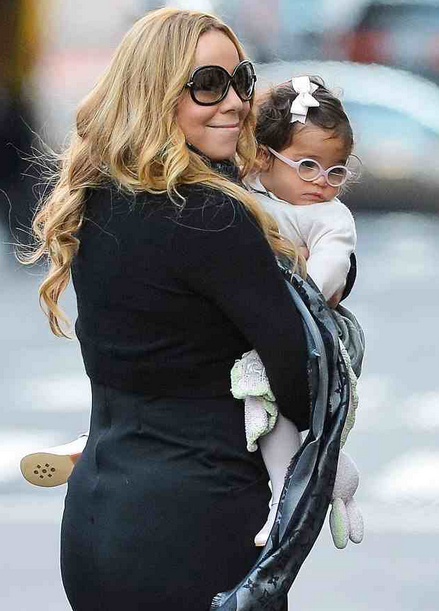 Mariah Carey et sa fille Monroe à New York