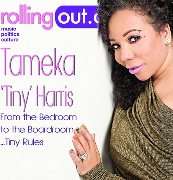 Tameka “Tiny” Harris pose pour “Rolling Out Magazine”