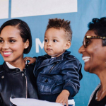 Alicia Keys et son fils Egypt fervent supporter de Barack Obama