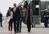La famille Obama est de retour à Washington DC à la Maison Blanche