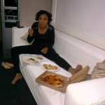 Jennifer Hudson mangeait une pizza tout en se préparant pour une publicité