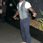 Taye Diggs et ses drôles de chaussures au Bootsy Bellows nightclub