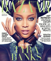 Tyra Banks fait la couverture de Bazaar Magazine