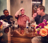 Nas dînent avec MarK Zuckerberg et Ben Horowitz