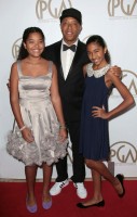 Russell Simmons et ses filles étaient aux Producers Guild Awards