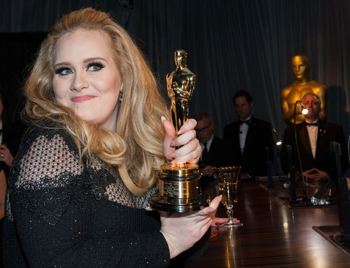 Adele at the Oscars Vanity Fair after party