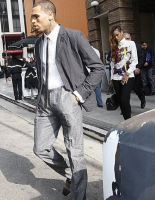 Rihanna accompagne Chris Brown au Tribunal