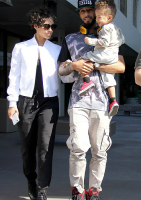 Alicia Keys, Swizz Beatz et Egypt étaient se promener à Hollywood