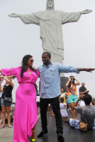 Kanye West et Kim Kardashian poursuivent leur virée à Rio de Janeiro
