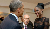 Barack Obama ravi de rencontrer Miss Israel Yityish Aynaw