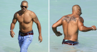 Shemar Moore fait le beau à la plage