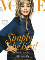 La diva et légendaire Tina Turner fait la une de Vogue