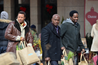 Terrence Howard et Taye Diggs sur le plateau du tournage de “The Best Man Holiday”