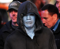 L’effrayant Jamie Foxx dans le rôle de “Electro” pour “The Amazing Spider Man 2”
