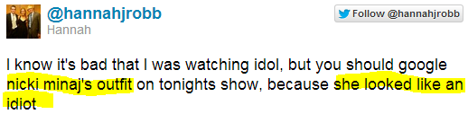 tenue-nicki-minaj-tweet