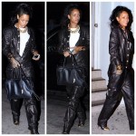 Rihanna tout en cuir lors d’une virée nocturne à New York