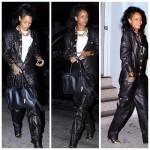 Rihanna tout en cuir lors d&rsquo;une vir&eacute;e nocturne &agrave; New York