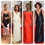 Kerry Washington, Lupita Nyong’o, Angela Bassett, Zoe Saldana aux Golden Globes Awards