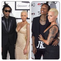 Amber Rose a caché ses tatouages aux Grammy Awards