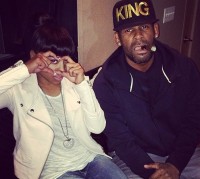 Keyshia Cole s’est rendue au studio avec R. Kelly