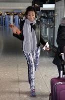 Naomie Harris au naturel à son arrivée à Londres