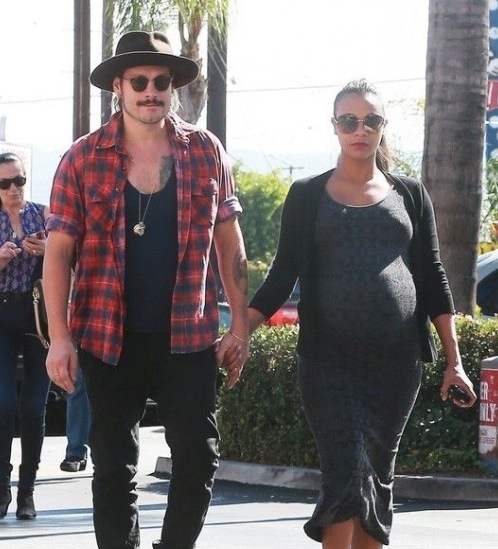 Zoe Saldana et Marco Perego