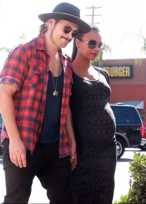 Zoe Saldana et Marco Perego