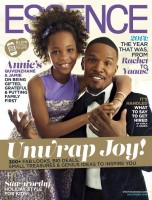 Quvenzhané Wallis et Jamie Foxx à la une de Essence