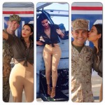 Kim Kardashian a décidé de se farcir les militaires de l’armée américaine à Abu Dhabi