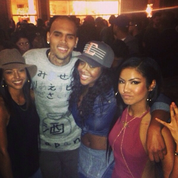 Chris Brown et Karrueche Tran au concert de Jhene Aiko