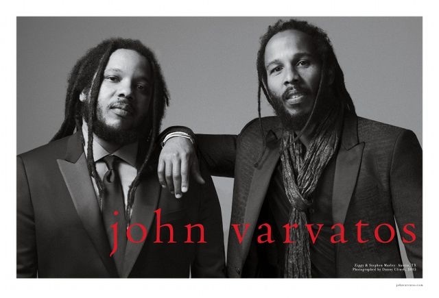 Stephen et Ziggy Marley posent pour John Varvatos
