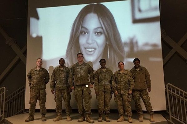 Beyonce s'adresse à l'armée américaine