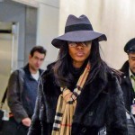 Naomi Campbell arrive à l’aéroport JFK