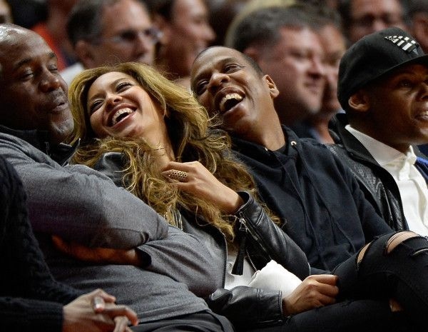 Jay-Z et Beyonce au match des Brooklyn Nets