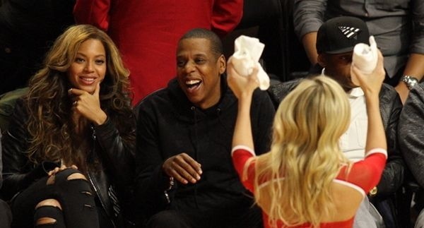 Jay-Z et Beyonce au match des Nets contre les Clippers
