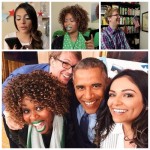 Barack Obama rencontre trois bloggers