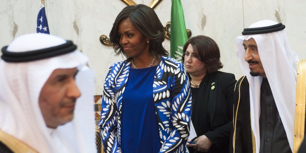 Michelle et Barack Obama en visite en Arabie Saoudite